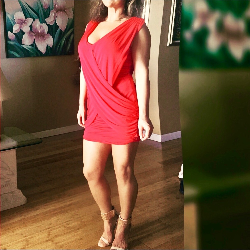 BCBG red dress